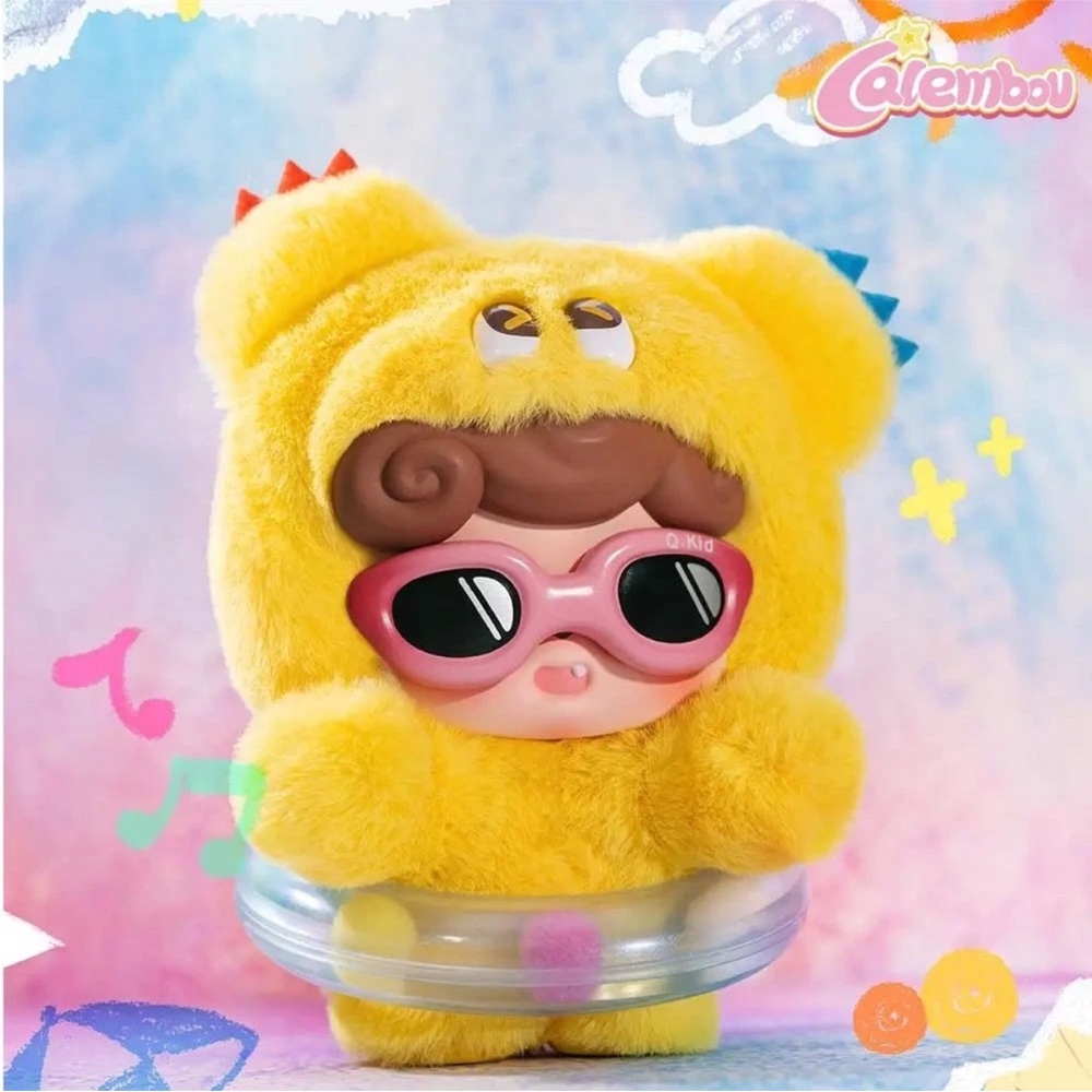JOTOYS Q. Kid Emotional Hairy Monsters Keychain -Confirmed Pendant [Delight]